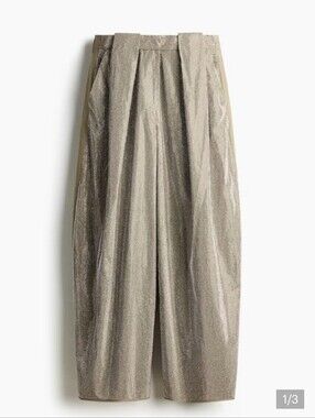 Sz 10 Stella McCartney H&M Embellished Barrel-Leg Pants